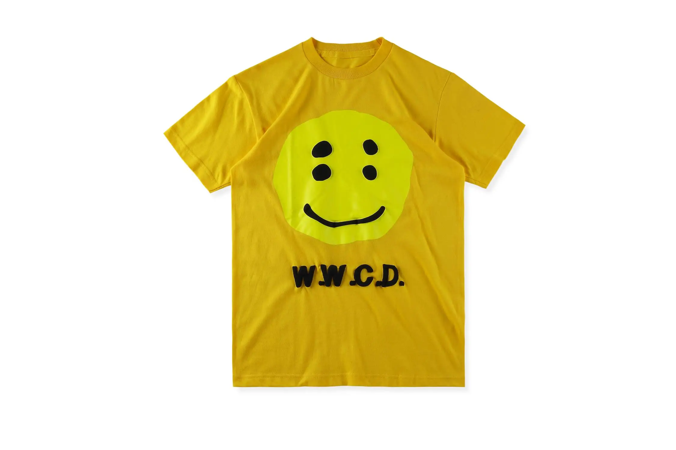 19SS Kanye ASTROWORLD Футболка граффити улыбающееся лицо CPFM. XYZ w. w. C. D футболки для мужчин и женщин с изображением Трэвиса Скотта Astroworld футболки - Цвет: yellow3