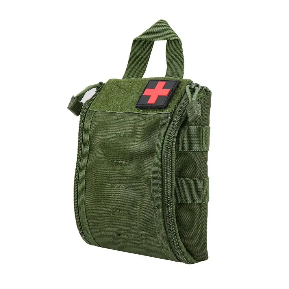 Army green Наружная Портативная сумка первой помощи, тактический медицинский чехол, многофункциональная поясная Сумка для кемпинга, альпинизма, Аварийная сумка, набор для выживания - Цвет: Army green
