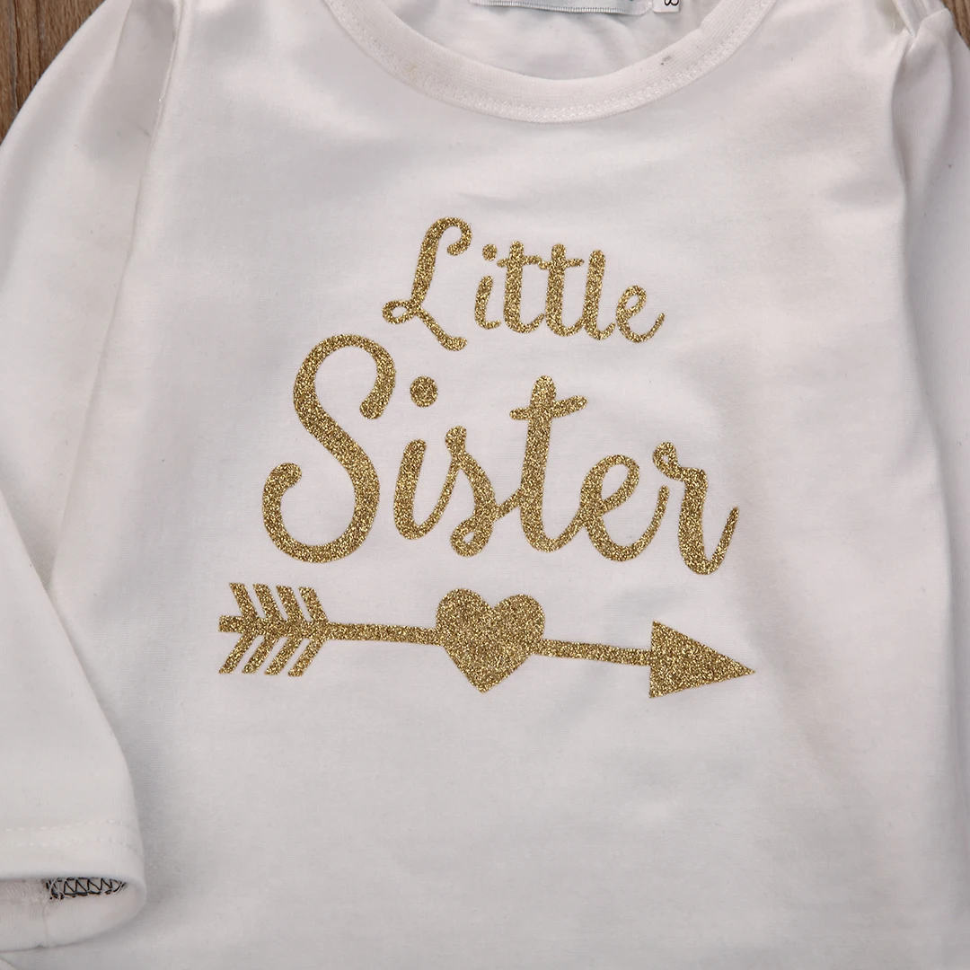 Лидер продаж топы с длинными рукавами для новорожденных девочек + повязка на