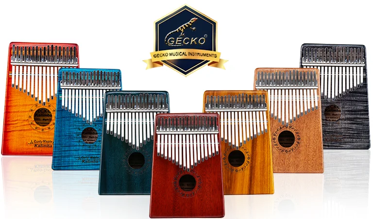 GECKO Kalimba 17 клавиш Акация(КоА) большой палец пианино и EVA высокая производительность защиты коробка, тюнинг молоток, профессиональные модели K17K