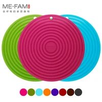 me fam new xl size 28cm ripples silicone mat non slip heat resistance placemat bowl plate pad for cafe kitchen restaurant office