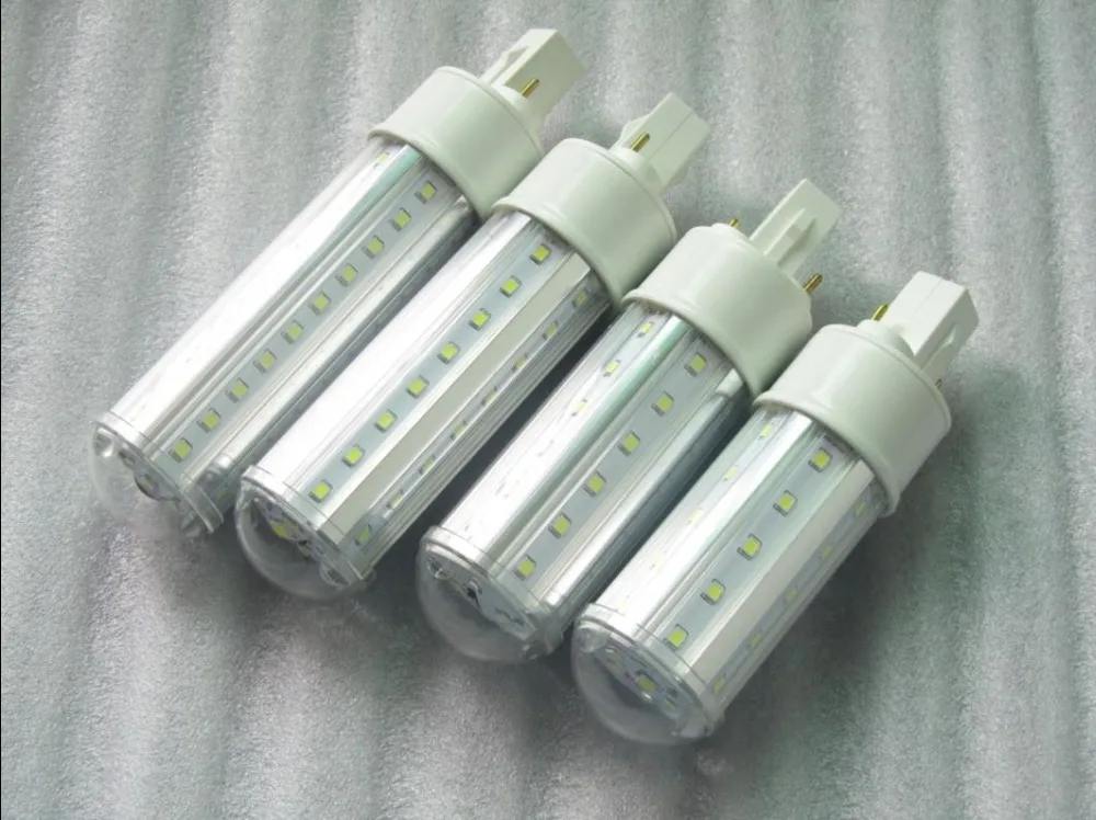 2 шт./лот 8 Вт Светодиодная лампа для кукурузы E27/G24 СИД PL 360 градусов G24 PLC lightAC85 265V|light