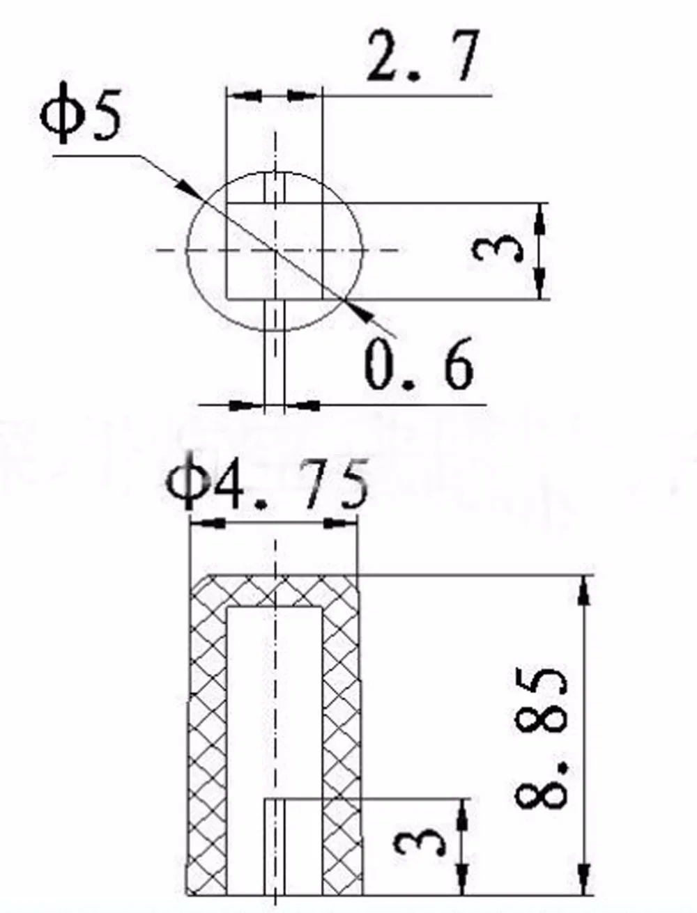 Тактильный кнопочный переключатель 1000 шт./упак. крышка микропереключателя 5х9 5 мм