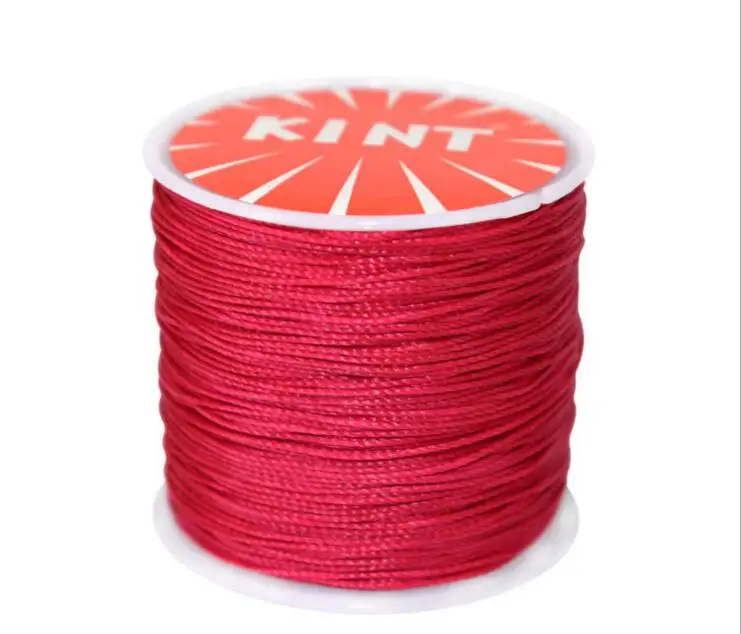 hot pink 0,45 мм 0,5 мм 0,6 мм 0,7 мм прочное кожаное шитье вощеная нить шнур для DIY инструмент для рукоделия ручная строчка нитей материалы - Цвет: hot pink