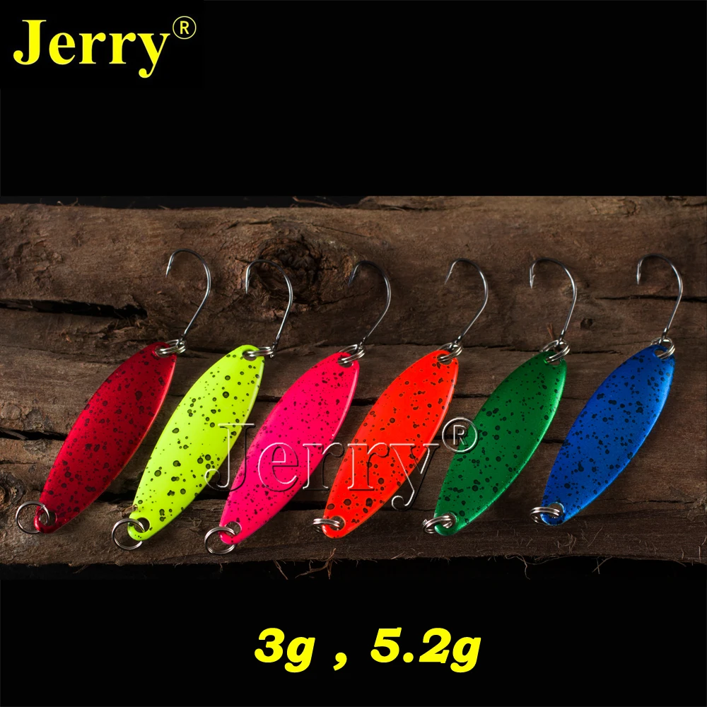 Jerry 6 шт. 3 г 5 pesca рыболовные снасти форель ложка пресноводные ложки Спиннер