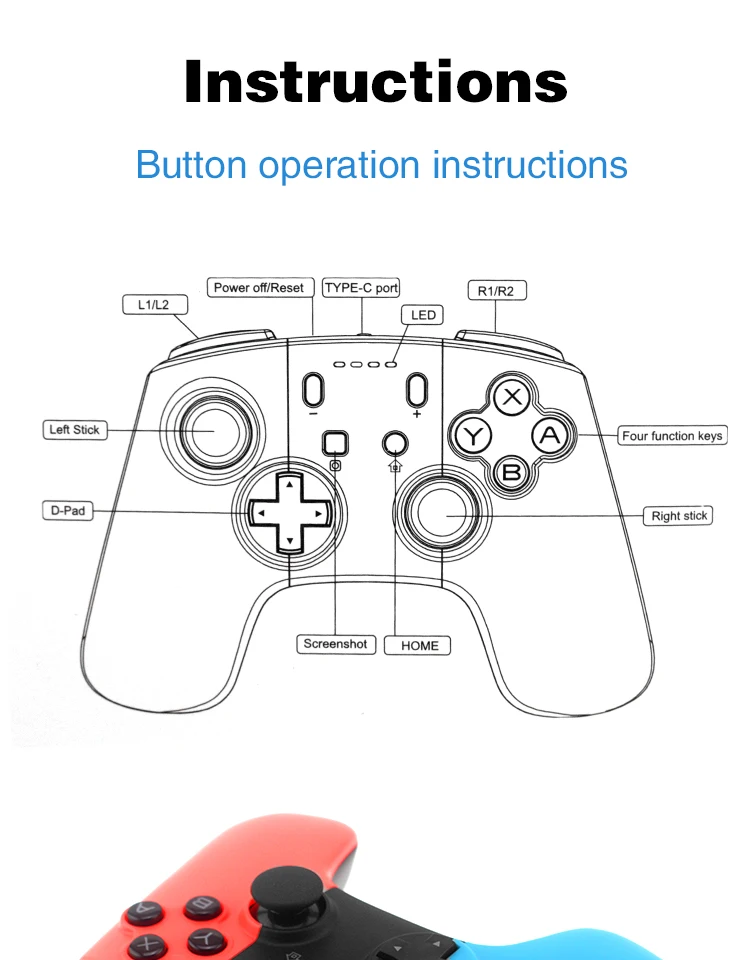Лягушка для передачи данных для Nintendo переключатель игровой контроллер Bluetooth беспроводной джойстик для коммутационных консольных контроллеров