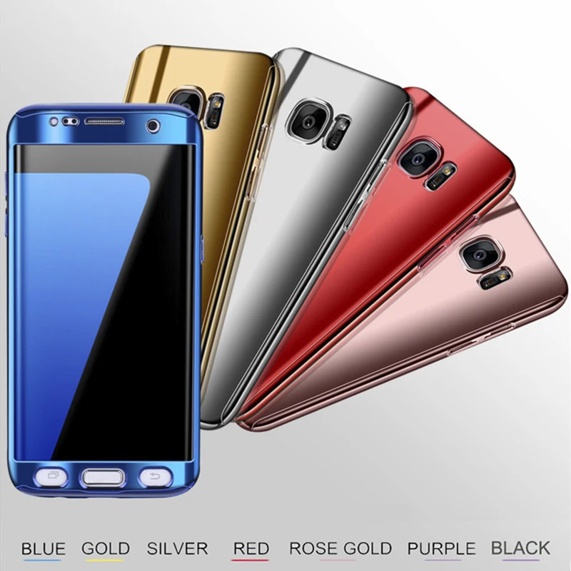 Жесткий ПК чехол для Samsung Galaxy S7 S7edge G9300 G9350 покрытие 360 градусов протектор Samsungs7 g930f