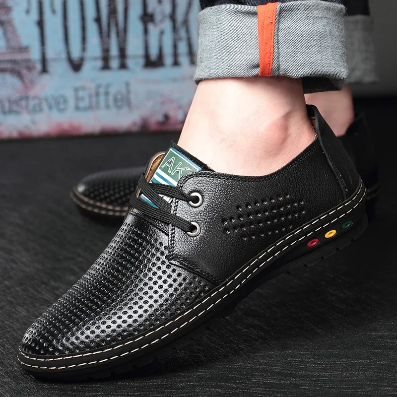 CuddlyIIPanda Brand New Arrival 2019 Microfiber Leather Summer Breathable Soft Driving Men Chaussure Homme Net Surface Loafers | Обувь