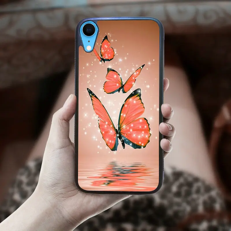 Чехол для iphone XR Жесткий Пластиковый черный чехол задней панели PC TPU мобильного