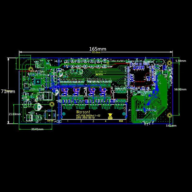 Модули роутера OEM с 5 портами продажа от производителя модулей full Gigabit 10/100/1000M POE 48V2A