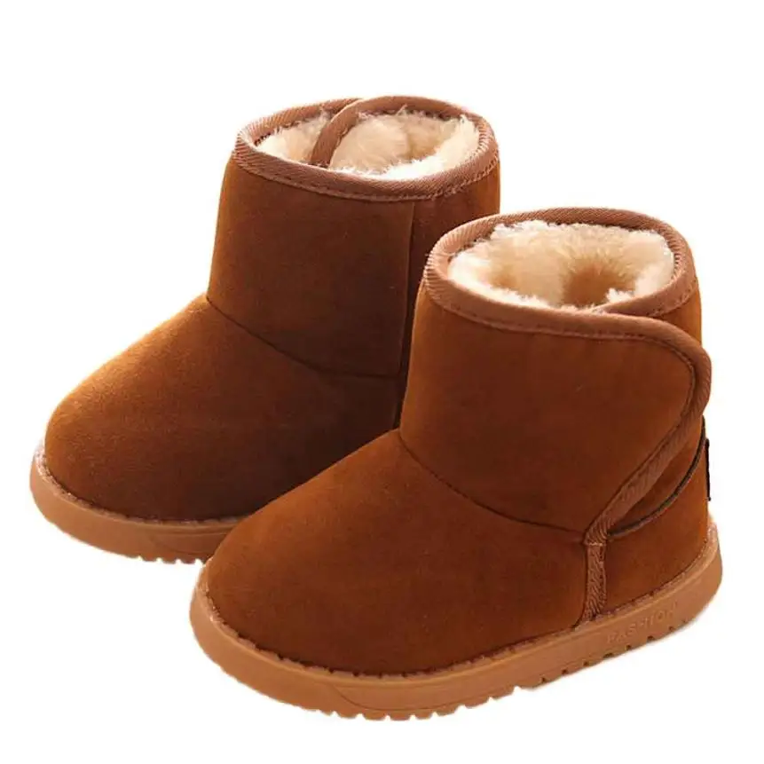 Детские сапоги Мода 2017 г. зима ребенок Стиль хлопок загрузки теплые зимние D50|boots