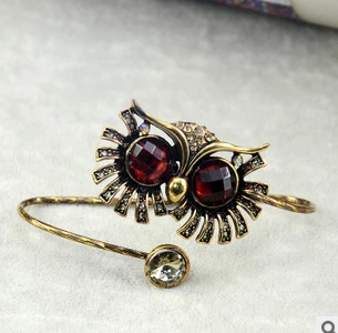 Винтажный браслет с совой/сычем/совой рабским браслетом/запястьем/популярными женскими браслетами/женской браслеткой/браслет/браслетом/браслетом.