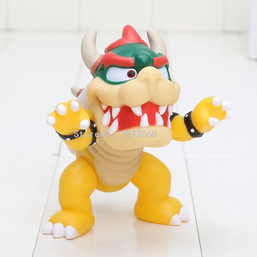 Super Mario Bros фигурка Боузер Купа Йоши Марио Луиджи Варио Ослик Конг персиковый гриб ПВХ фигурка игрушки модельные куклы