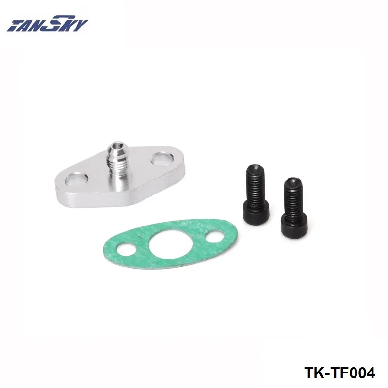 T3 T4 TB03 T04B T04E T60 T61 TURBO подачи масла/клапан фланец AN4 + прокладка TK TF004|oil feed|turbo oil feedturbo |
