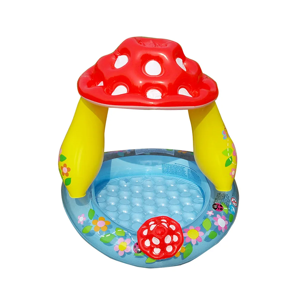 Children Swimming Pool Summer Baby Awning Pools Basin Baby Pool Mushroom Inflatable Garden Pools For Kids Children's Water Pool - Цвет: WJ3658A