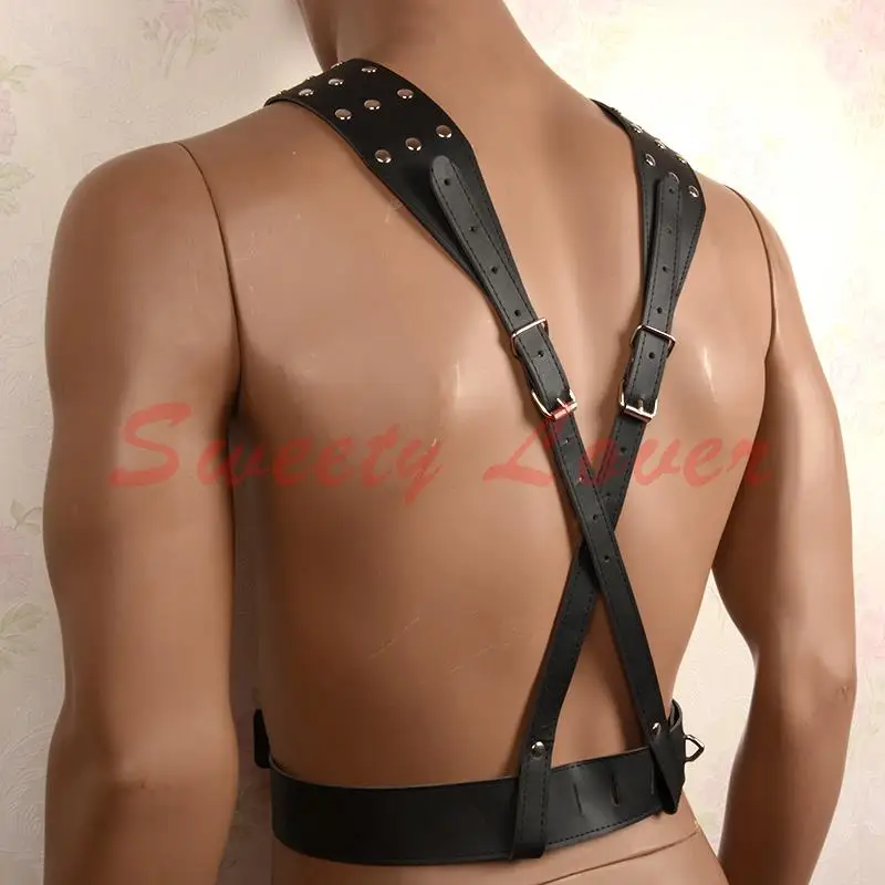 Черная женская секс фетиш бондаж удерживающая Мужская портупея с кольцом на член