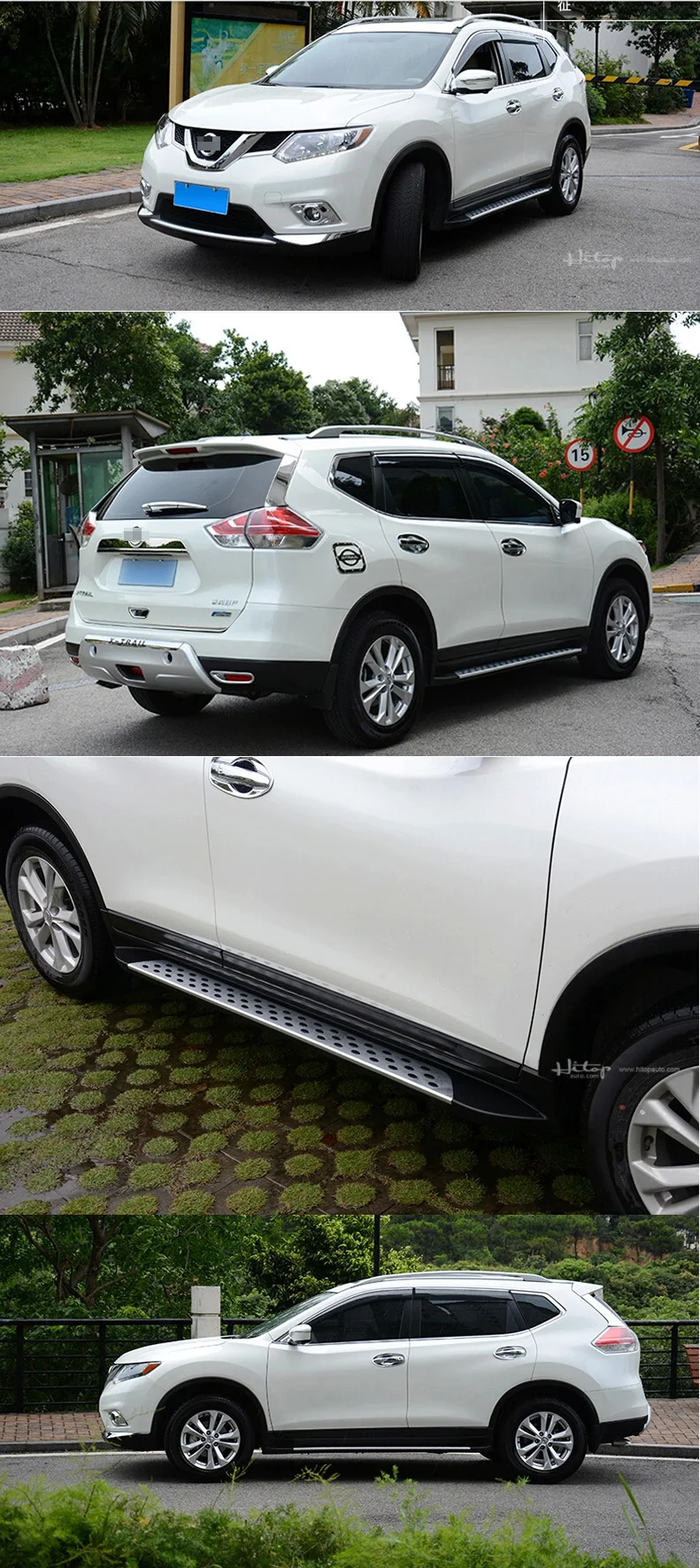 Подходит для Nissan X-trail и Rogue- боковой шаг nerf бар, "BM" горячая модель, нагрузка 250 кг, 7075 алюминиевый сплав+ ABS