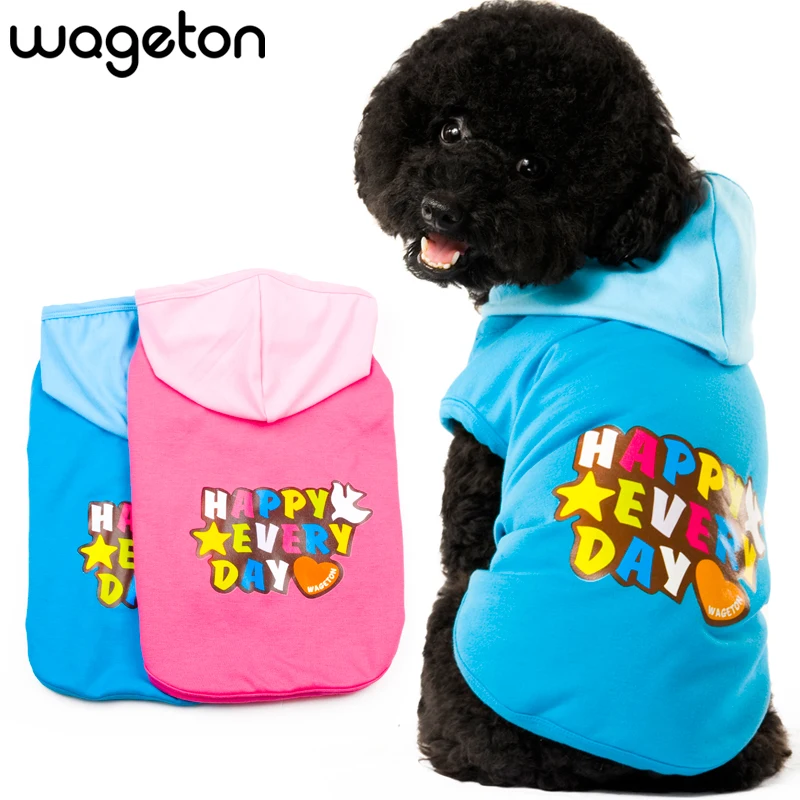 Новая популярная Дизайнерская одежда для собак WAGETON HAPPY оптом и в розницу щенков