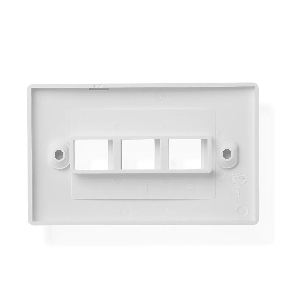 Двойной Порты нам 120 Тип Лицевая панель стены пластины сети RJ45 RJ11 для модуль Jack