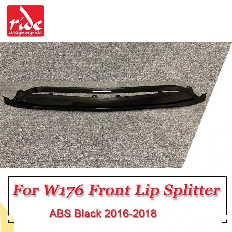 Для Mercedes A W176 Sports передний бампер сплиттеры Canards плавники Brows Aero ABS Глянец черный A45