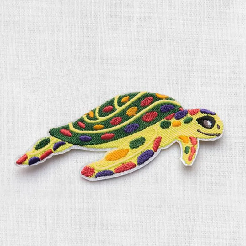 Нашивка с изображением морской рыбы милый логотип детская одежда металлические