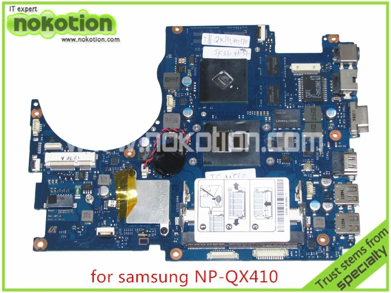 

NOKOTION BA92-07035B BA92-07035A For samsung NP-QX410 QX510 Laptop motherboard core i5 with GeForce GT310M DDR3