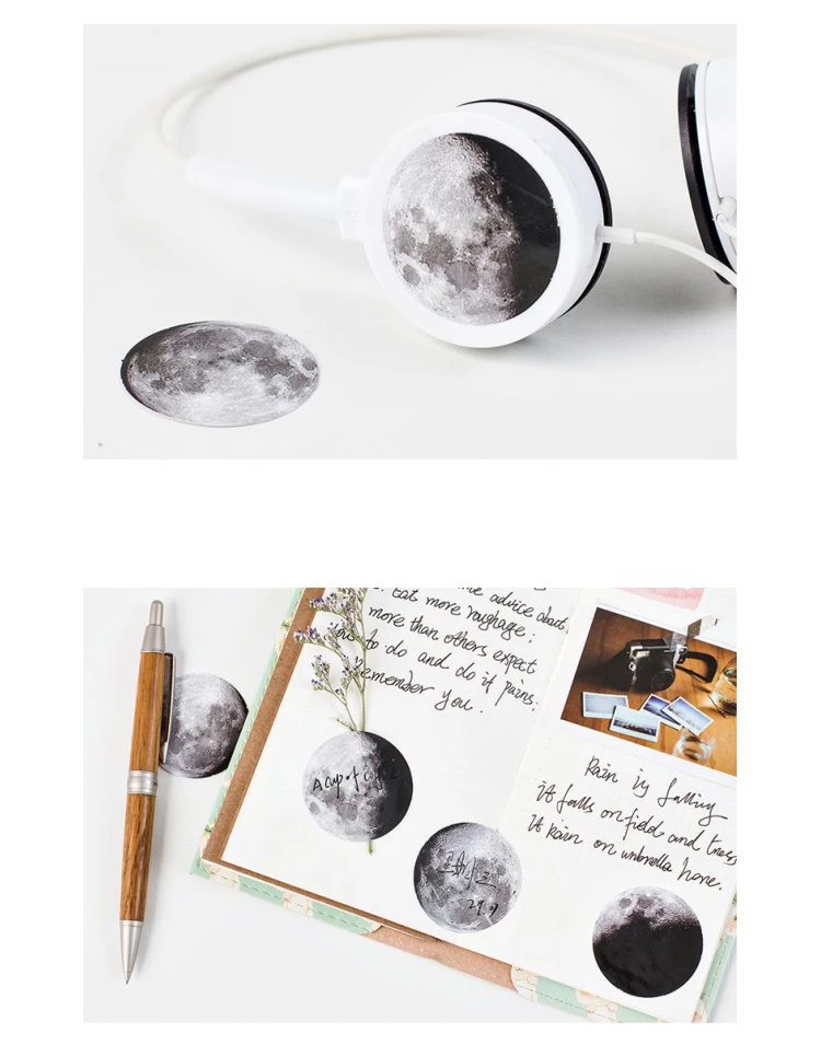 XINAHER 45 шт./кор. Moon Альбом Бумажные этикетки и наклейки ремесла и Скрапбукинг декоративные Lifelog Стикеры
