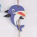Y000007-Dbluedolphin Средиземноморский стиль Морская звезда маленькая Рыбная нить настенные подвесные предметы интерьера ресторана детского сада настенные вешалки - Цвет: Y000007-Dbluedolphin