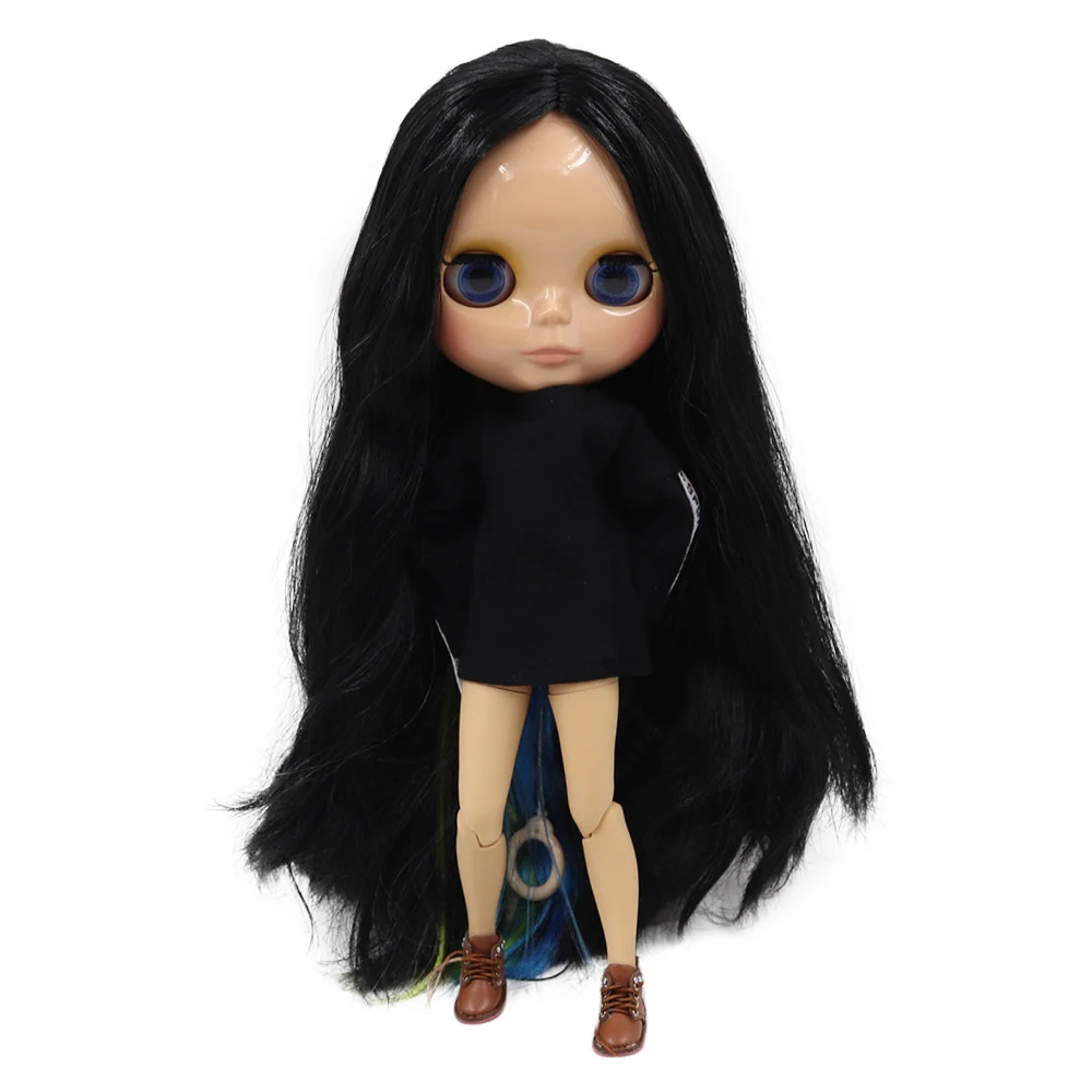 Ледяной DBS Blyth кукольные 1/6 30 см bjd загорелая кожа шарнирное тело черный смешанный