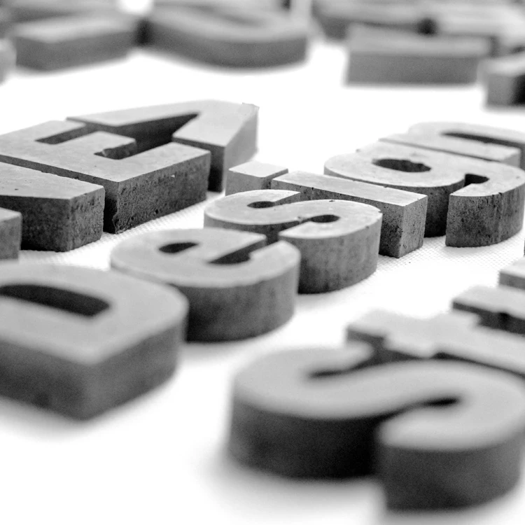 Столица lowercase арабские цифры глиняные формы цементные украшения штукатурка дом ручной работы номер наклейки на стену декоративная форма