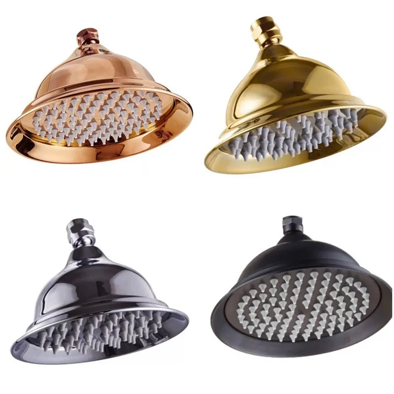 Роскошная розовая Золотая латунная дождевая насадка для душа