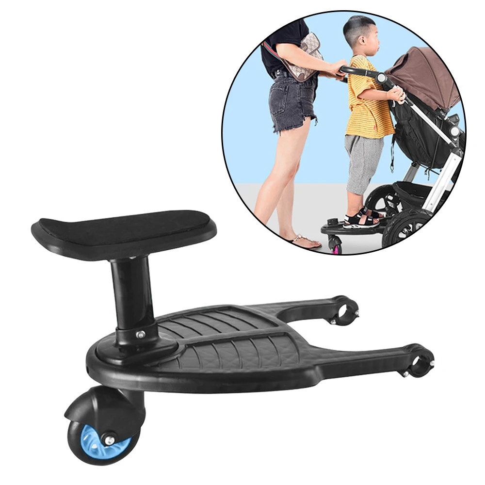 Baby Stroller Accessories Auxiliary Pedal Second Child Trailer Twins Children's Stroller Organizer Standing Plate Sitting Seat