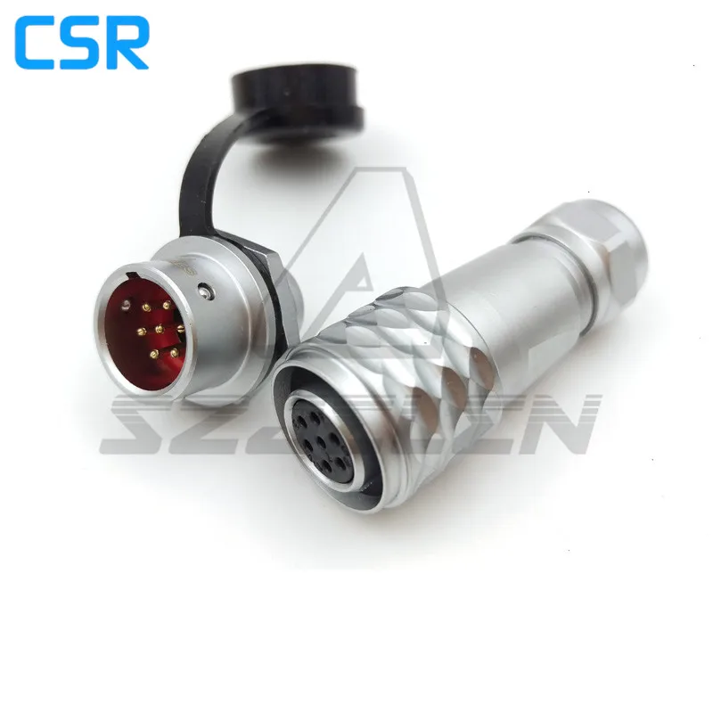 

WEIPU SF12 7-контактный водонепроницаемый разъем, металлический самоблокирующийся разъем 7-контактный штекер и гнездо, 12 мм разъем для монтажа н...
