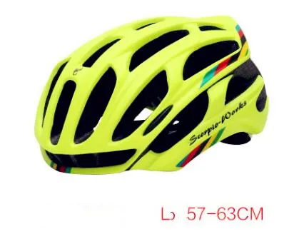 L Bicycle Helmets Cover with LED Warning Tail Light Adjustable Ultralight Stable Mountain Bike Helmet Men Safety Protection Gear - Цвет: L