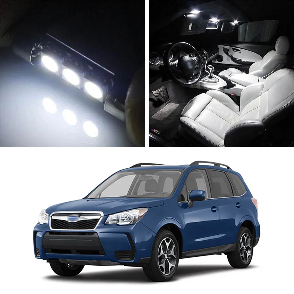 Светодиодные лампы Canbus внутренняя карта купольный светильник для Subaru Forester 2009