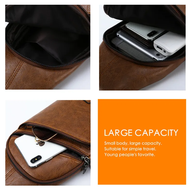 Мужская сумка и кошелек комплект jeep buluo цвет хаки нагрудная длинный кожаная на