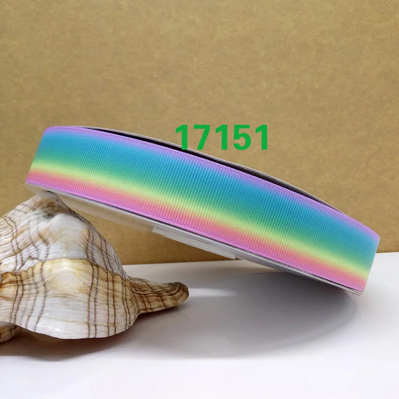 Бесплатная доставка 50 ярдов Омбре Печать grosgrain ленты 17177|printed ribbon|grosgrain ribbonribbon free
