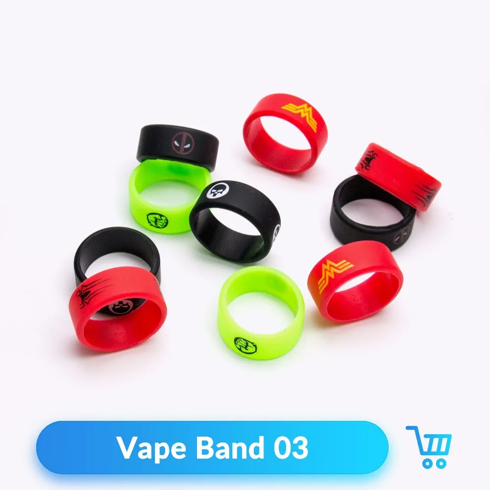 10 шт. силиконовая лента для электронной сигареты 20 мм|silicone vape|vape bandsilicone vape band |