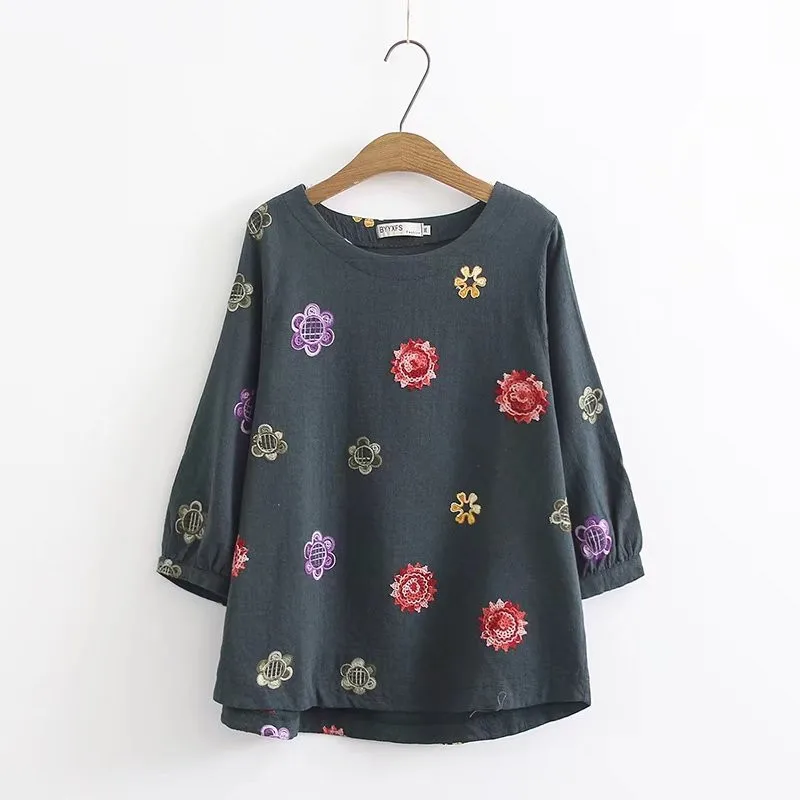 2018 New Summer Women Cotton linen short sleeve T shirt Loose Casual o-neck T-shirt Girl female plus size oversized | Женская одежда