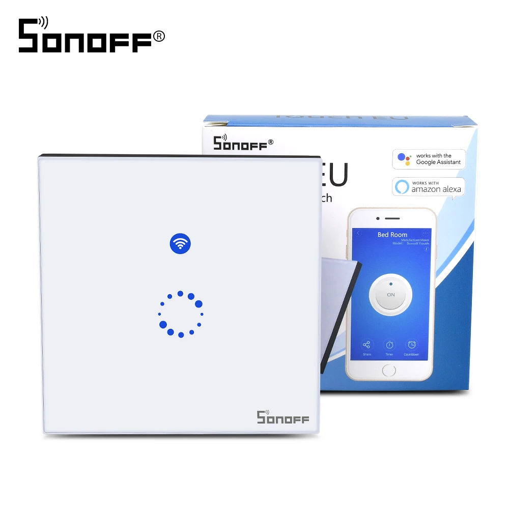 Itead Sonoff сенсорный настенный беспроводной переключатель для автоматизации умного