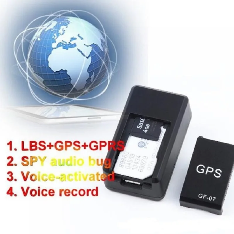 GF07 мини GPS-трекер для автомобиля GSM GPRS GPS-локатор платформа отслеживание SMS тревога