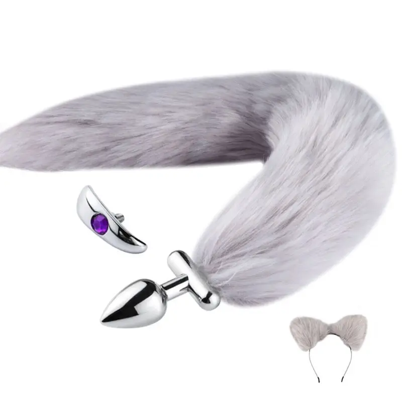 Искусственная плюшевая заколка для волос 2 шт./компл. повязка на голову с ушками и