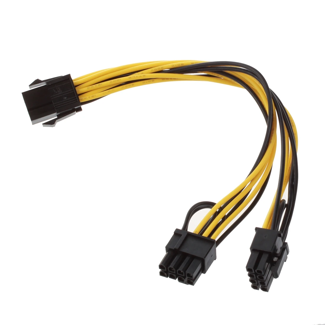 Кабель-переходник semoic Module 6Pin to Dual PCI-E PCIe 8Pin + (6+2Pin) Power Ribbon Cable Cord 20cm для блока питания Thermaltake Tt 650 W0163.