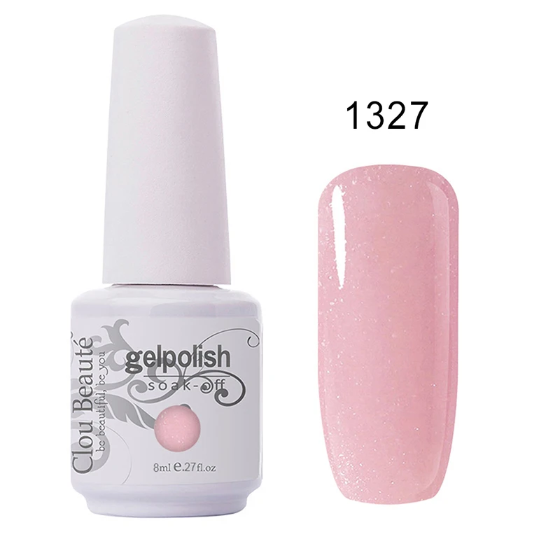 1327 Clou Beaute Гель-лак для ногтей 8 мл Гель-лак 85 цветов Профессиональный лак Nagellack лак vernis полуперманентный розовый гель для ногтей - Цвет: 1327