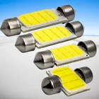 Высокое качество супер белый 31 мм 36 мм 39 мм 42 мм C5W 12 чип COB Светодиодное освещение фестонного типа для автомобиля внутренний свет купольная лампа авто карта крыши лампа для чтения