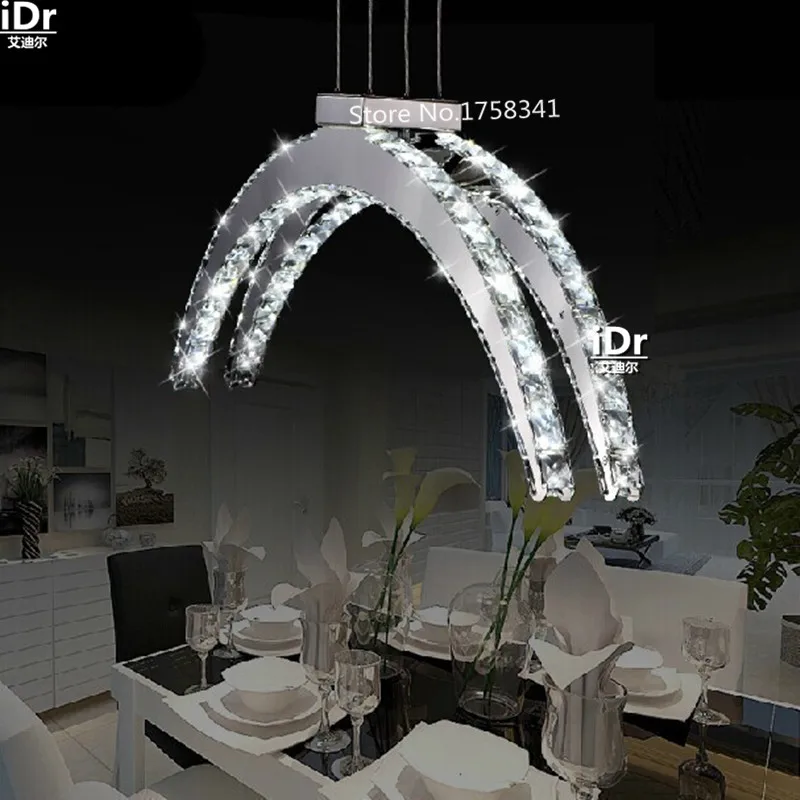 Современный светильник дизайн короткая светодиодная хрустальная люстра модная