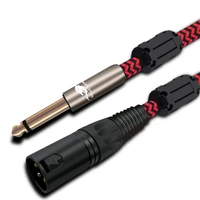 hi fi audio cable mono 6 35mm to xlr for amplifier sound mixer regular 3 pin xlr to 14 in ts jack ofc cable 1m 2m 3m 5m 8m 12m