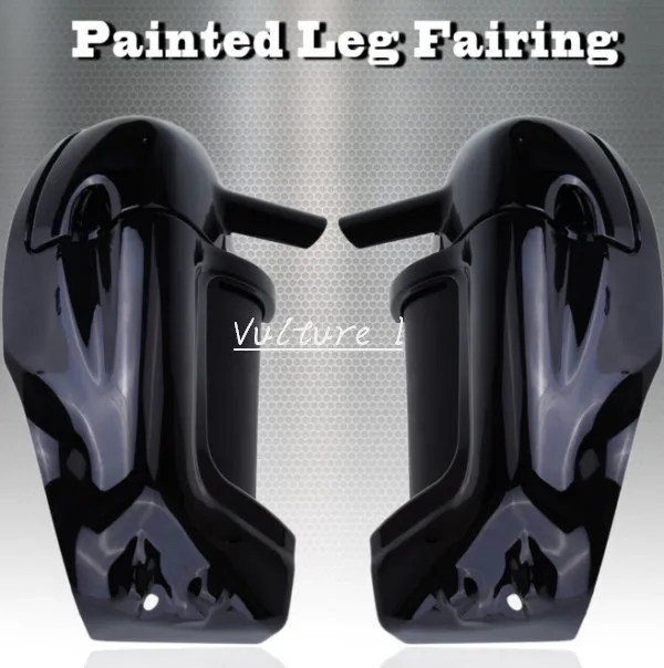 Яркий черный нижний вентилируемый обтекатель для Harley HD Road King Street Glide Touring parts |