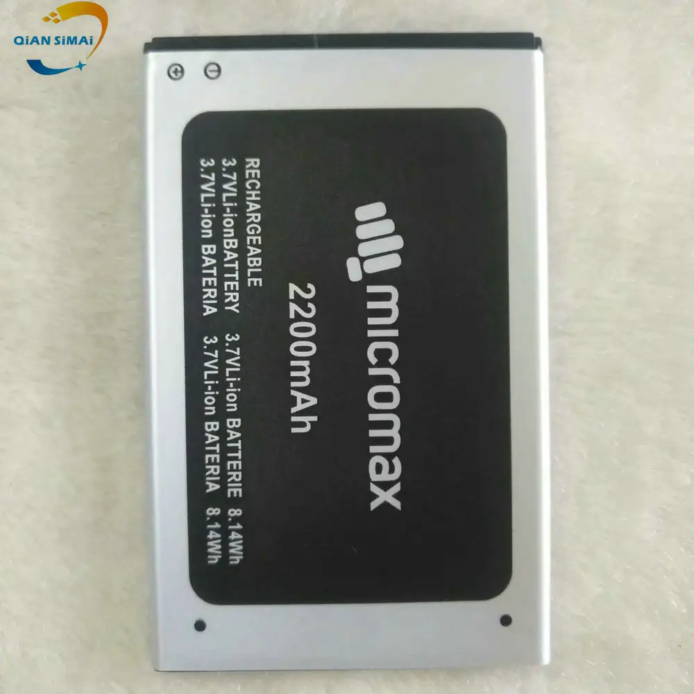 Новый высококачественный 3 7 V 2200mAh Micromax Q354 Аккумулятор для мобильный телефон + код