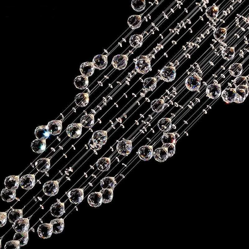 値段 K9 クリスタルランプ階段ランプ階段ライトペンダントライトスパイラルクリスタルペンダントランプリビングルームライト階段照明器具 ZCL